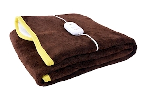 Warmland Polyester Single Electric Bed Warmer - Brown